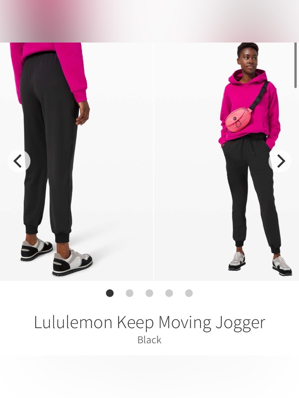 lululemon athletica Keep Moving Jogger - Black - Size 6